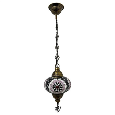 Lampadario Mosaico in Vetro Illuminazione Turca Artigianale 2801251223