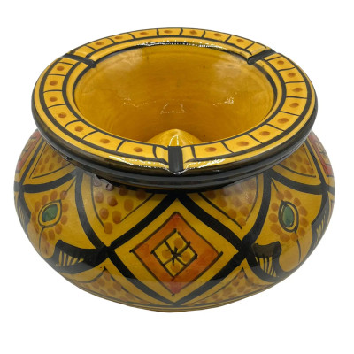 Posacenere Marocchino Terracotta Dipinto AntiOdore Diam20Cm 2911241507