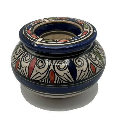Posacenere Marocchino Terracotta Dipinto AntiOdore Diam17Cm 1604241034