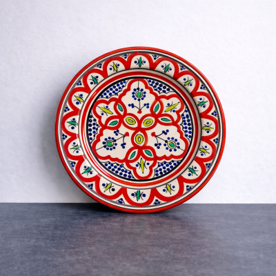 Assiette en terre cuite de...