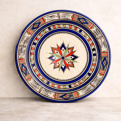Assiette en terre cuite de...